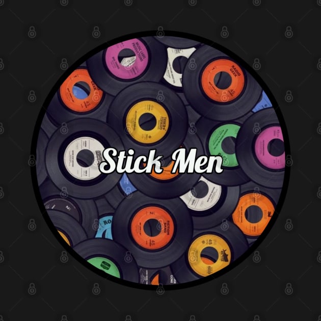 Stick Men / Vinyl Records Style by Mieren Artwork 