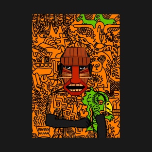 Unique MaleMask NFT - HawaiianEye Color and DarkSkin on TeePublic T-Shirt