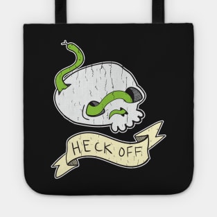 Heck Off Skull and Snake Tote