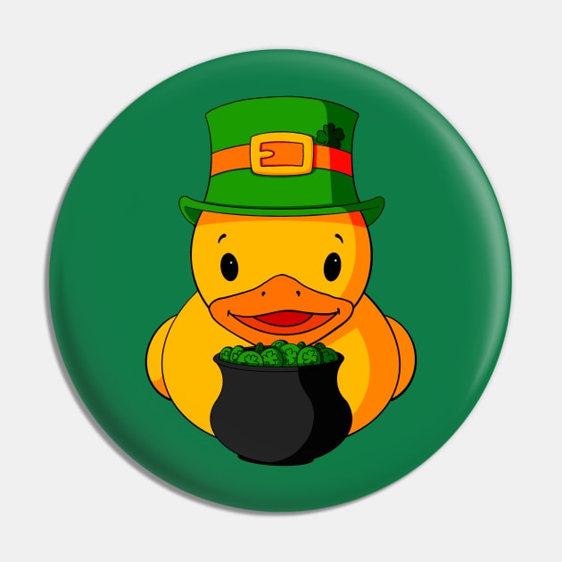 St. Patrick’s Day Rubber Duck Pin by Alisha Ober Designs