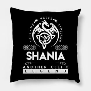 Shania Name T Shirt - Another Celtic Legend Shania Dragon Gift Item Pillow