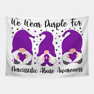 We Wear Purple For Narcissistic Abuse Awareness Tapestry