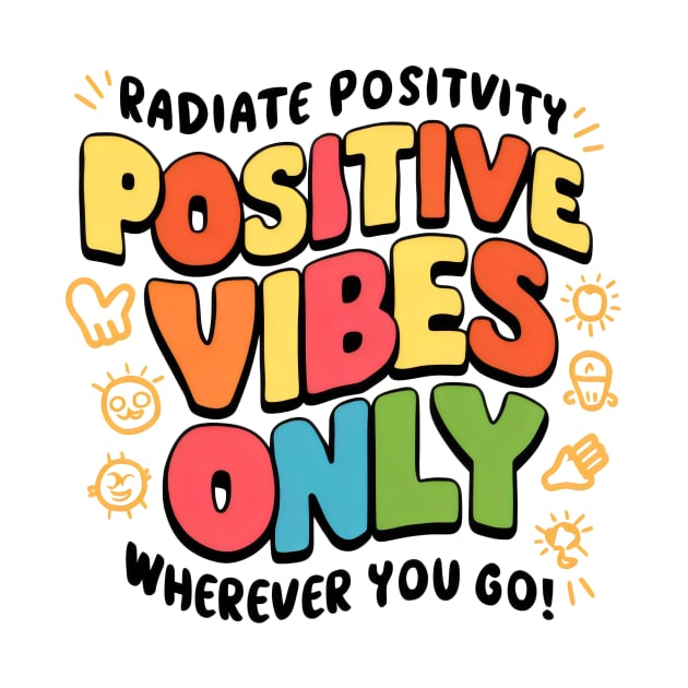 Positive Vibes Only by Radon Creations