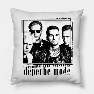 Depeche Mode -- Original Retro Fan Art Design Pillow