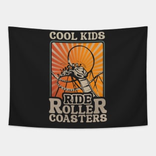 Cool Kids Ride Roller Coasters Tapestry