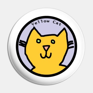 Portrait of Yellow Cat Pin