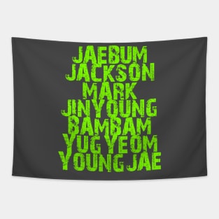 KPOP GOT7 WITH MEMBERS' NAMES Tapestry