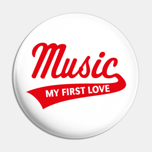 Music - My First Love (I Love Music / Red) Pin