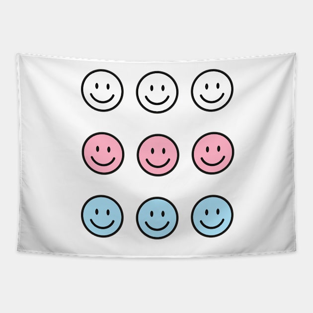 Pastel emoji sticker pack Tapestry by EmeraldWasp