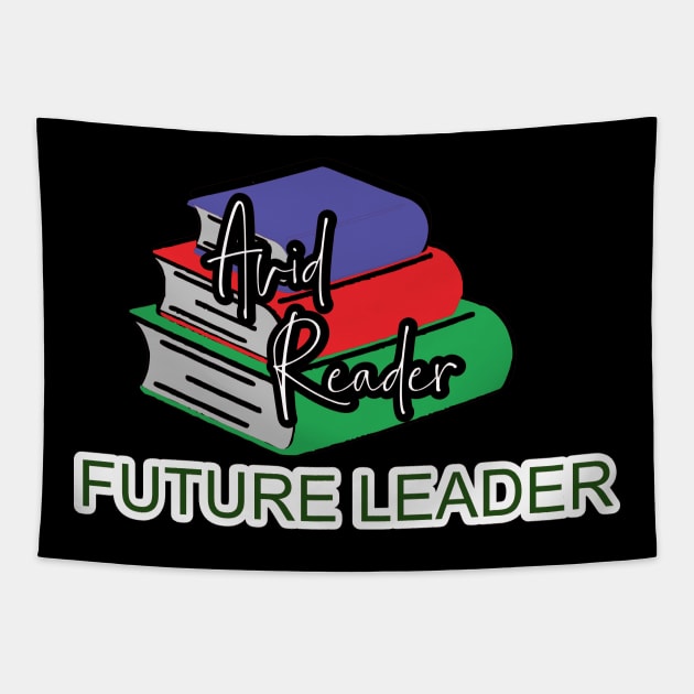 Avid Reader, Future Leader Tapestry by Cargoprints