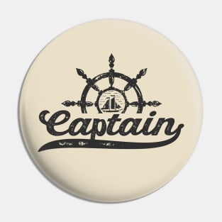 Captain Sailor Sailing Ship Pin