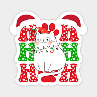 Cat Merry Christmas Magnet