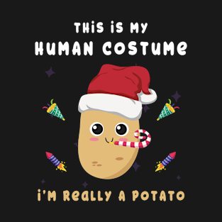 Funny Potato T-Shirt This Is My Human Costume Man Women Kids T-Shirt