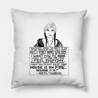 Greta Thunberg Pillow