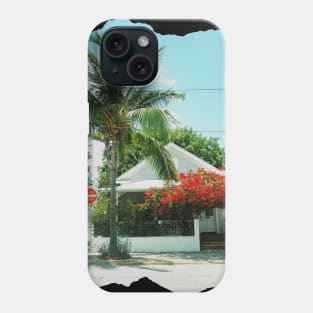 Palm tree photo Key West Florida blue sky palmtree landscape USA nature lovers Phone Case