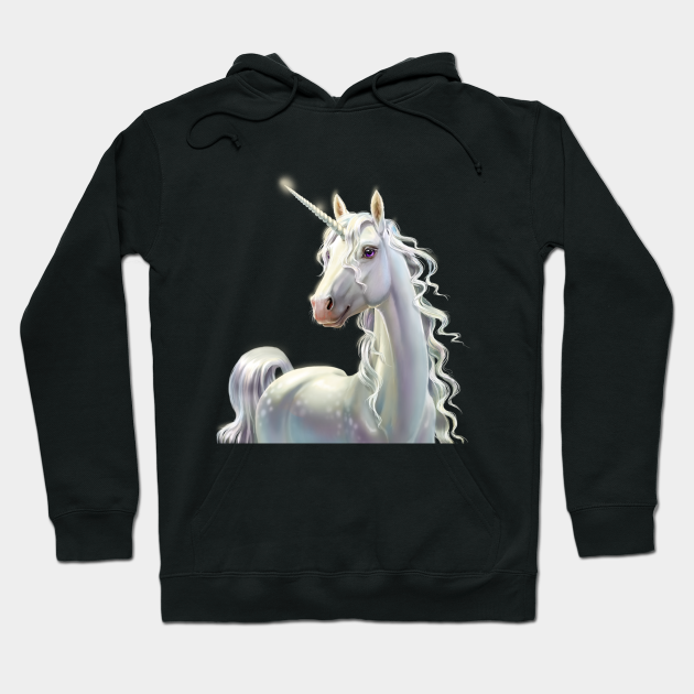 white unicorn hoodie