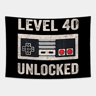 Unlocked Video Gamer 40Th Birthday Tapestry