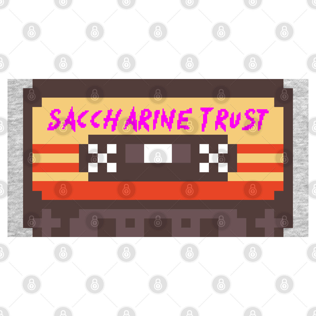 Saccharine Trust 8bit cassette Saccharine Trust Baseball TShirt