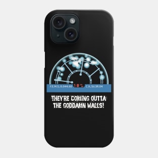 Aliens (1986): They're coming outta the goddamn walls! Phone Case