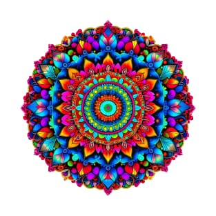 [AI-Art] Gorgeous, Colourful Zen Mandala T-Shirt