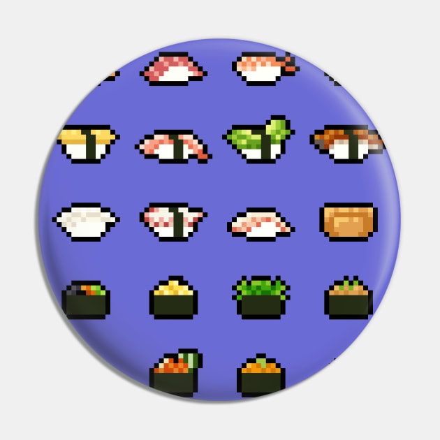 Pixel Sushi Pin by norinoko