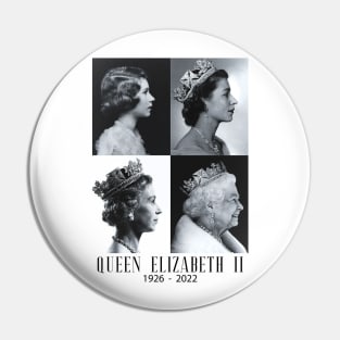 Rip Queen Elizabeth II God Bless the beautiful Queen 1926-2022 Pin