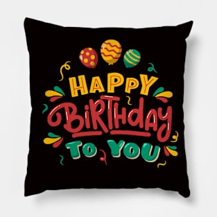 Happy Birthday Party Pillow