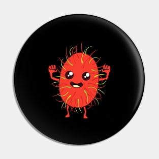 Kawaii Cartoon Rambutan Pin