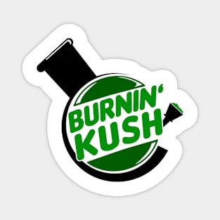 Burnin' Kush BK Bong Logo Magnet