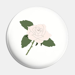 White Rose Pin