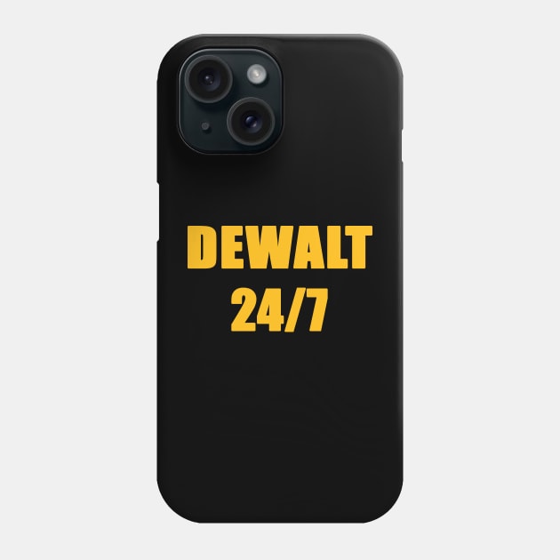 Dewalt 24/7 Tool Lover Design Phone Case by Creative Designs Canada