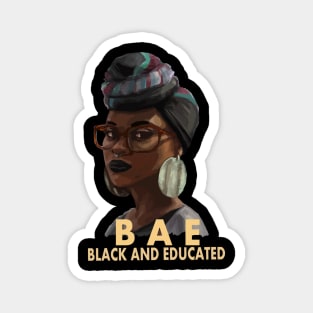 BAE Black and Educated Magnet