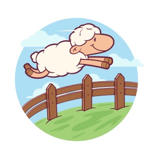 Jumping Sheep! T-Shirt