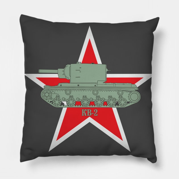 Heavy tank KV-2 Pillow by FAawRay