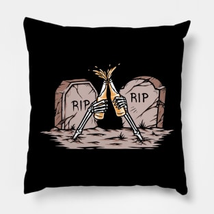 Cheers to Death Pillow