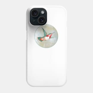 Hummingbird, Moon and Star Phone Case