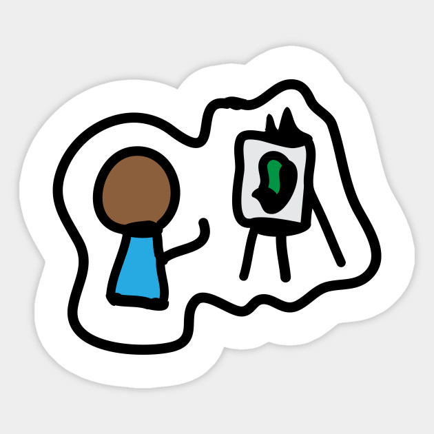 Essence Of Bob Ross Bob Ross Meme Sticker Teepublic Uk