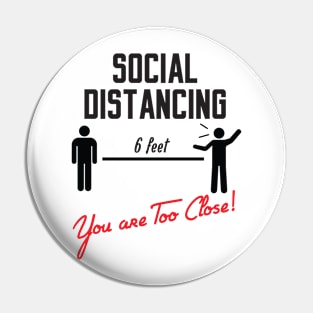 social distancing Pin