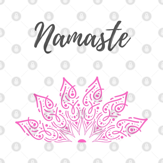 Namaste Pink Lotus by LifeSimpliCity