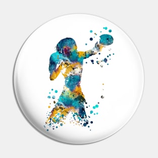 Woman boxer Pin