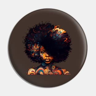 afro vintage style Pin