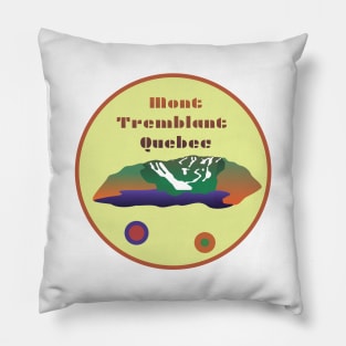 Mt. Tremblant Quebec, Circular Design Pillow