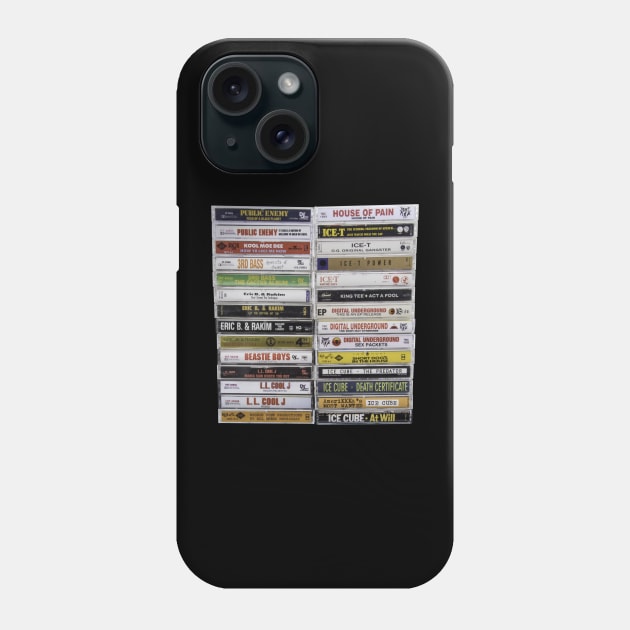 Hip Hop Tapes #3 Phone Case by HustlerofCultures