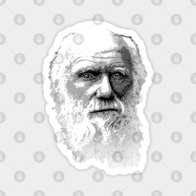 Charles Darwin Magnet by PlanetJoe