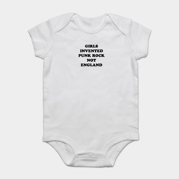 Girls Invented Punk Rock Not England Rock Baby Kurzarmbody