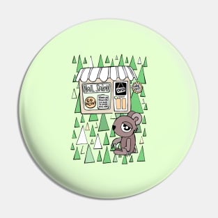 Ugly Cute Nail Salon Bear Pin