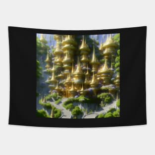 The Grand Temple of Flowers The Empress' Swirling Gardens Parnassus Golden Palace Tapestry