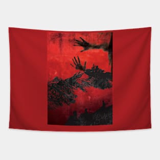 Scarlet mountain Tapestry