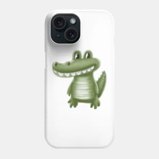 Cute Aligator Drawing Phone Case