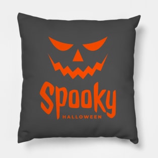 A smile Spooky Face Halloween T-Shirt Pillow